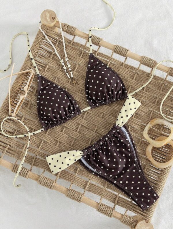 Screenshot MAILLOT DE BAIN MARRON PETIT POIS