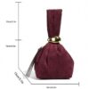 SAC A MAIN ROUGE BORDEAUX