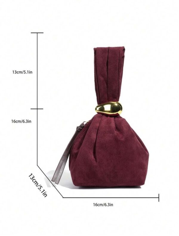 SAC A MAIN ROUGE BORDEAUX