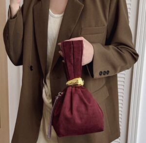 SAC A MAIN ROUGE BORDEAUX