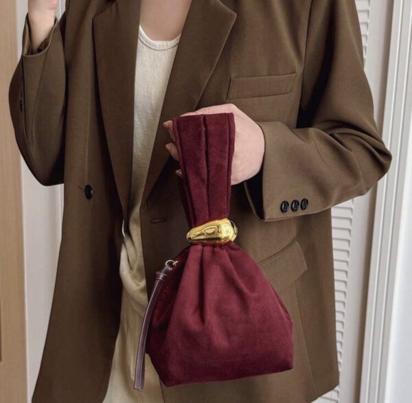 SAC A MAIN ROUGE BORDEAUX